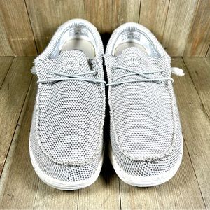 Hey Dude Wally Sox Slip On Shoes Ash Gray Size 10